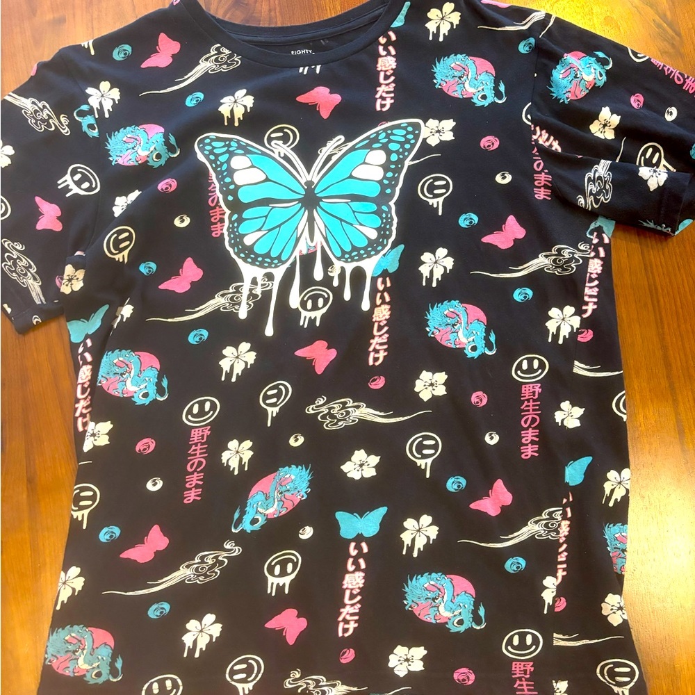 Trippy butterfly t shirt